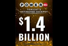 Powerball jackpot increased to $1.40 billion ahead of tonight’s drawing