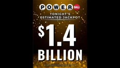 Powerball jackpot increased to $1.40 billion ahead of tonight’s drawing