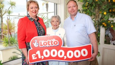 'He's looking out for us" - Late husband's Lotto numbers win grandmother £1m | ITV News