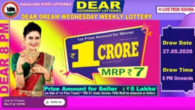 Nagaland State Lottery Result: May 27, 2026, 8 PM Live - Watch Streaming Of Winners List Of Dear Dream Sambad Night Wednesday Weekly Draw