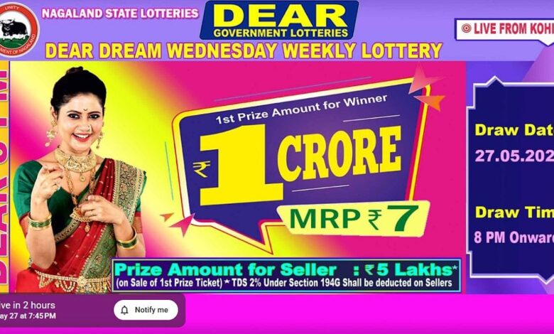 Nagaland State Lottery Result: May 27, 2026, 8 PM Live - Watch Streaming Of Winners List Of Dear Dream Sambad Night Wednesday Weekly Draw