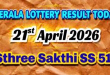 Kerala Lottery Result Today 21/04/2026: Sthree Sakthi SS 516 Lucky Draw Results OUT: Did You Win Rs. 1 Cr?