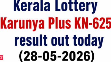 Kerala Lottery Karunya Plus KN-625 result out today (28-05-2026); Rs 1 crore prize winning number and full list here