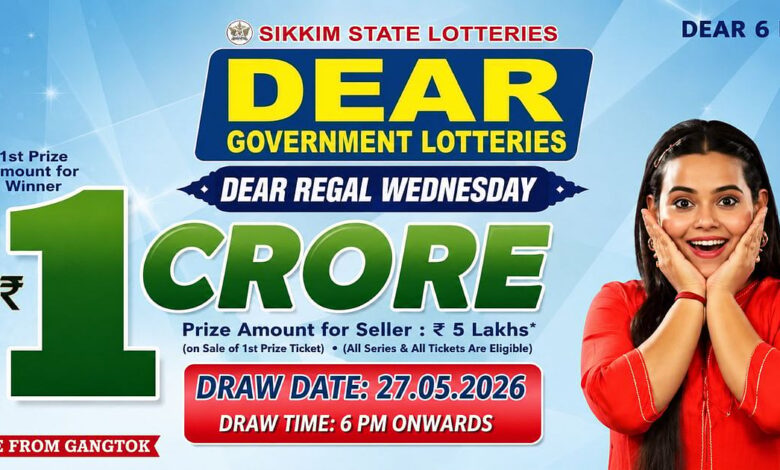Sikkim State Lottery Result: May 27, 2026, 6 PM Live - Watch Streaming Of Winners List Of Dear Regal Wednesday Weekly Draw