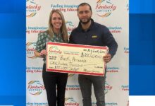 Lexington man wins $100K lottery prize on first-ticket purchased