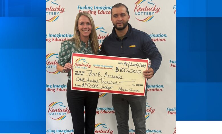 Lexington man wins $100K lottery prize on first-ticket purchased