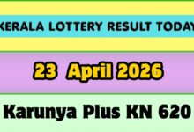 Kerala lottery Result Today 23-04-2026: Karunya Plus KN 620 Result OUT: Check Winning Numbers, Full Prize Lis