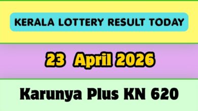 Kerala lottery Result Today 23-04-2026: Karunya Plus KN 620 Result OUT: Check Winning Numbers, Full Prize Lis