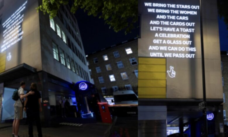 London club transformed into Glowing Tribute to Tinie Tempah by The National Lottery Transforms as Part of Everywhere At Once Festival - London Post