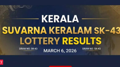 Kerala lottery results live for Suvarna Keralam SK-43 (March 6, 2026); ₹1 crore prize winner and complete list here