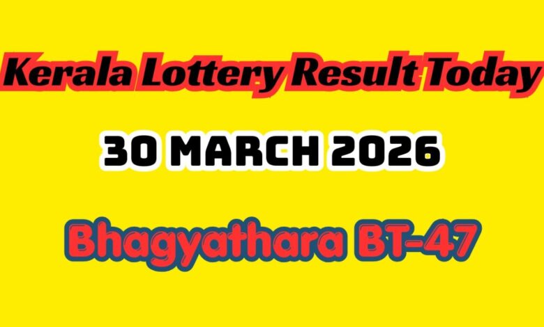 Kerala Lottery Result Today March 30 OUT: Check Bhagyathara BT-47 Lucky Draw Results & Full Prize List