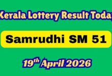 Kerala Lottery Result Today 19/04/2026: Samrudhi SM 51 Results Released; Check Your Ticket Now!
