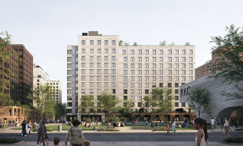 rendering of a multi-story building