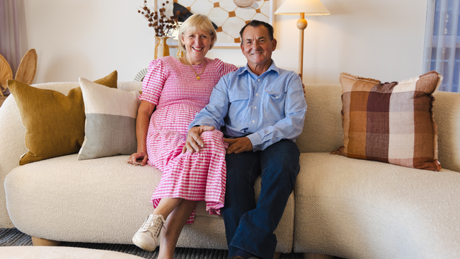 Cane farmers Leonie and Andrew, who won the Dream Home Art Union East Coast Triple major prize.