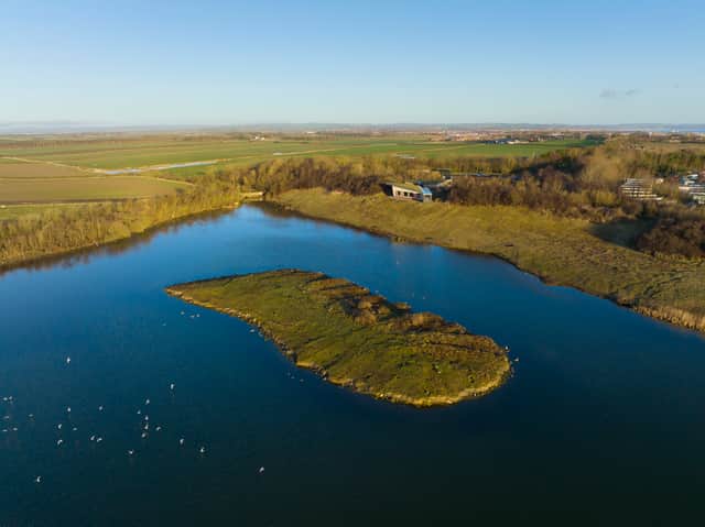 Hauxley from the air.