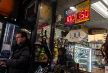 NEW YORK, NEW YORK - DECEMBER 22: An advertisement for Powerball is displayed outside of a newsstand in Manhattan on December 22, 2025, in New York City. After the last drawing produced no winners, the U.S. Powerball jackpot has risen to an estimated $1.6 billion ahead of Monday night's drawing, which will be one of the largest lottery prizes in American history. (Photo by Spencer Platt/Getty Images)