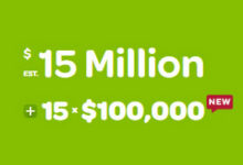 lotto max, $15 million