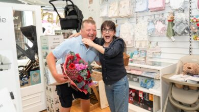 Man who quit delivery job after £5.2 million lottery win returns to former workplace