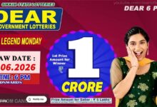 Sikkim State Lottery Result: June 1, 2026, 6 PM Live - Watch Streaming Of Winners List Of Dear Legend Monday Weekly Draw