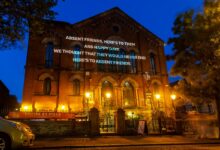 Belfast Music Venue transformed into Glowing Tribute to Hometown Heroes The Divine Comedy as Part of Everywhere At Once Festival by The National Lottery