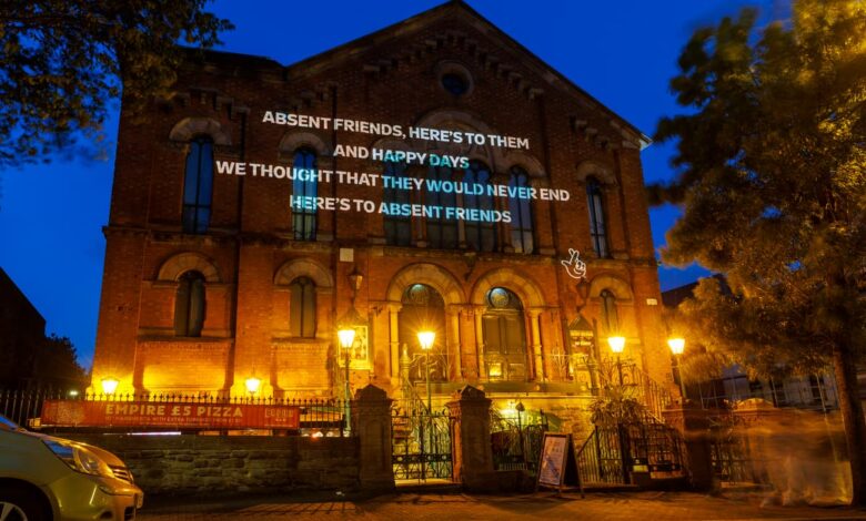 Belfast Music Venue transformed into Glowing Tribute to Hometown Heroes The Divine Comedy as Part of Everywhere At Once Festival by The National Lottery