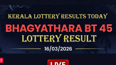 Kerala Bhagyathara BT 45 lottery result declared today (16/03/2026); Check ₹1 crore prize winner and complete list here