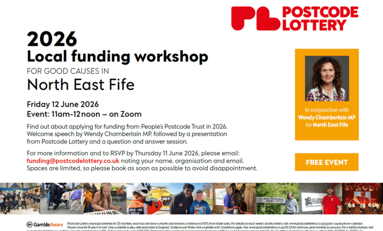 Free virtual funding workshop for local charities in North East Fife