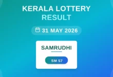 Samrudhi Lottery Result On May 31, 2026 | Samrudhi SM-57 Live Kerala Lottery Results Declared: First Price, Full Winning Numbers