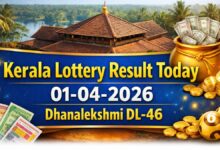 Dhanalekshmi DL-46 Result Today: Kerala Lottery Results 01-04-2026 Out, Check Full Winners List