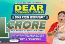 Sikkim State Lottery Result: June 3, 2026, 6 PM Live - Watch Streaming Of Winners List Of Dear Regal Wednesday Weekly Draw
