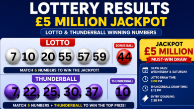 [OUT] UK National Lottery Results Live Updates: £5 Million Jackpot Lotto & Thunderball Winning Numbers Announced for June 3 Wednesday Draw | How to Check Results Online & Claim Reward