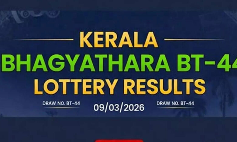 Kerala lottery result today for Bhagyathara BT-44 (09/03/2026); Check ₹1 crore  winner and complete list here