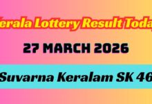 Kerala Lottery Result Today 27-03-2026: Suvarna Keralam SK 46 Rs. 1 Crore Winner Declared; Check Full List