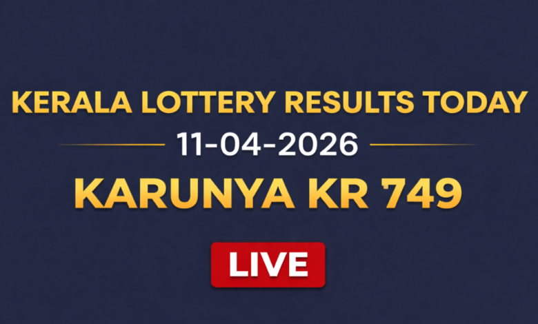 Kerala Karunya KR749 lottery result out today, 11-04-2026; Check ₹1 crore prize winner and complete list here