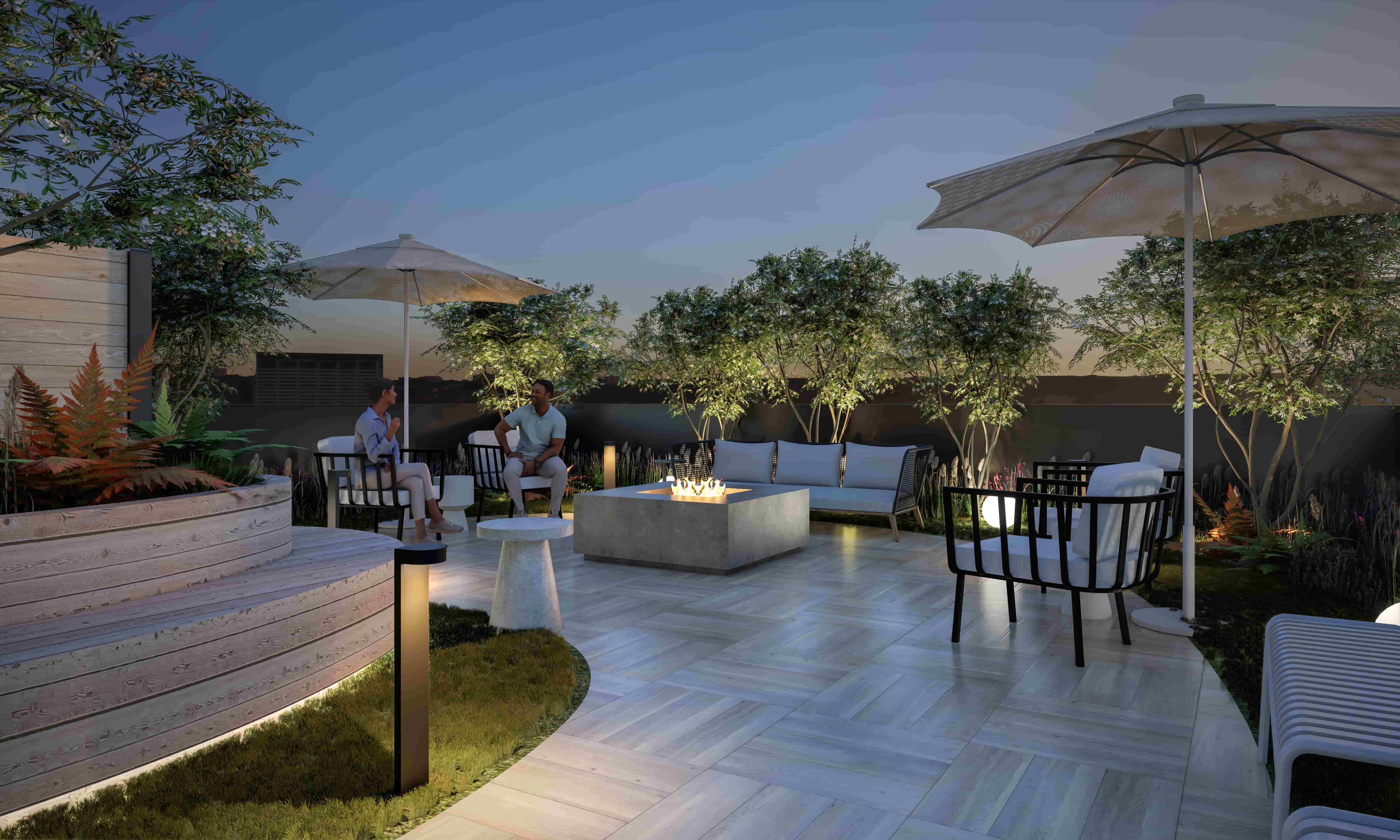 a roof deck