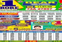 Nagaland State Lottery Result Today, 11 January 2026 LIVE: 1 PM Dear Weekly Sunday Morning Lucky Draw Winners