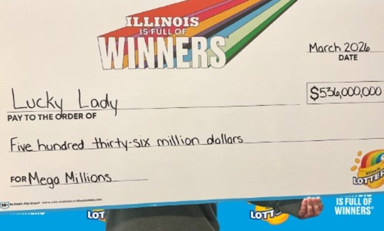 Illinois woman claims $536M Mega Millions jackpot purchased online
