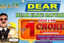 Sikkim State Lottery Result: June 6, 2026, 6 PM Live - Watch Streaming Of Winners List Of Dear Elite Saturday Weekly Draw
