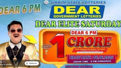 Sikkim State Lottery Result: June 6, 2026, 6 PM Live - Watch Streaming Of Winners List Of Dear Elite Saturday Weekly Draw