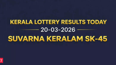 Kerala Suvarna Keralam SK-45 lottery result out today, 20 March 2026; Check ₹1 crore prize winner and complete list here