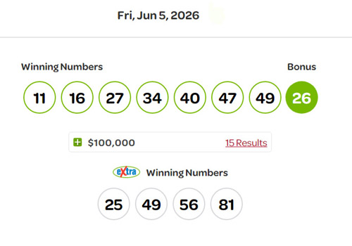 winning numbers, lotto max, June 5