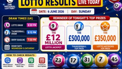 OUT | UK National Lottery Results: £12 Million Jackpot Lotto & £500000 Thunderball Winning Numbers Announced for June 6 Sunday Draw Declared | How to Check Results Online & What to Do If Jackpot Not W