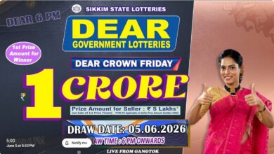 Sikkim State Lottery Result: June 5, 2026, 6 PM Live - Watch Streaming Of Winners List Of Dear Crown Friday Weekly Draw