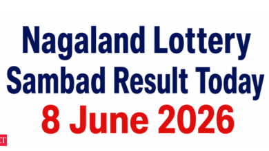 Nagaland Lottery Sambad Result Today, 8 June 2026: Check Rs 1 crore prize winning number & full list here