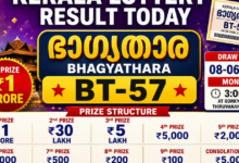 Kerala Lottery Result Today (08-06-2026): Winners of Rs 1 crore, Rs 30 lakh & more prizes in Bhagyathara BT-57 lottery