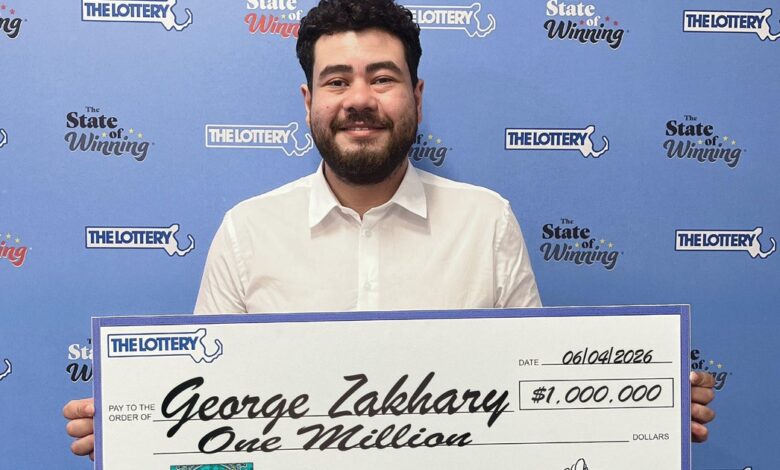 Massachusetts lottery winner says he'll use $1 million prize to help his mother retire