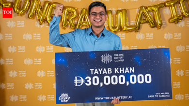 UAE-based Nepali security guard wins Dh30m lottery jackpot with 4 friends; Plans new home for family