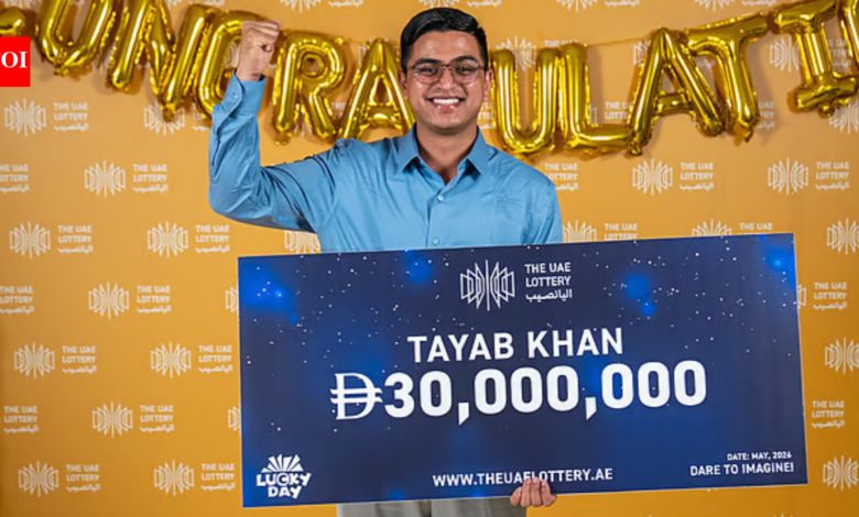 UAE-based Nepali security guard wins Dh30m lottery jackpot with 4 friends; Plans new home for family
