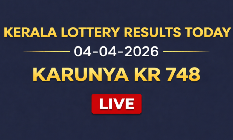 Kerala Karunya KR-748 lottery result out today, 04-04-2026; Check ₹1 crore first prize winner and complete list here