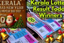 Kerala Lottery Result On 24-01-2026 For Christmas New Year Bumper BR 107; Rs 20 Cr 1st Prize, Winnes List